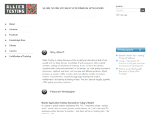 Tablet Screenshot of alliedtesting.com